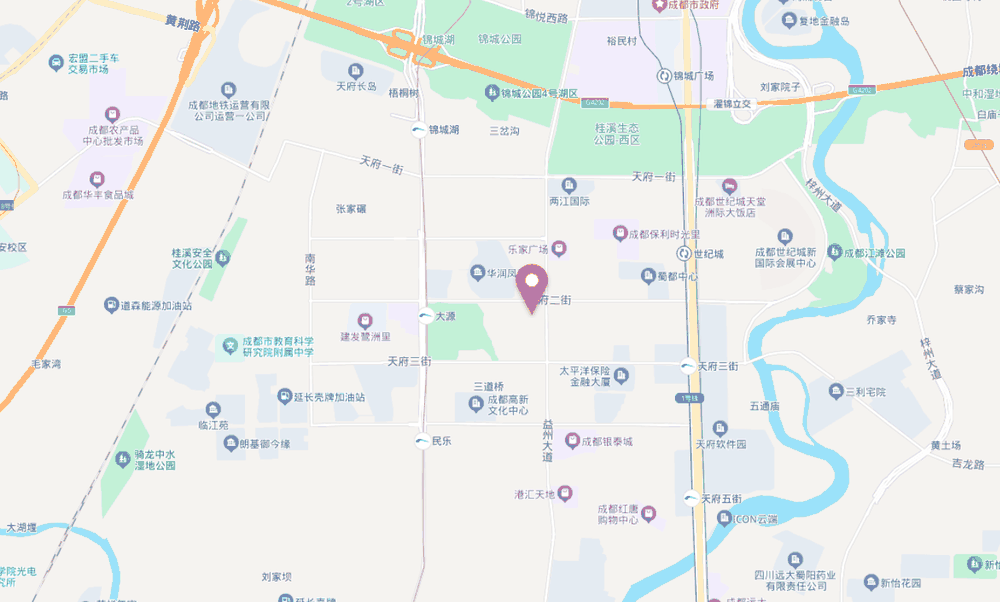 成都复地复城国际广场位置地图